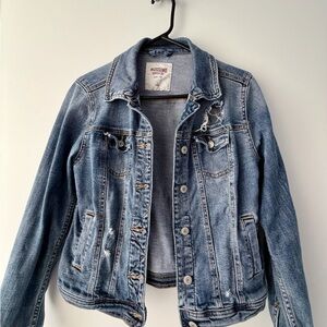 Mossimo Supply Co. Women's Distressed Blue Jean Jacket